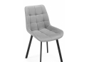 Стул на металлокаркасе Челси П светло-серый (zd 960) / черный