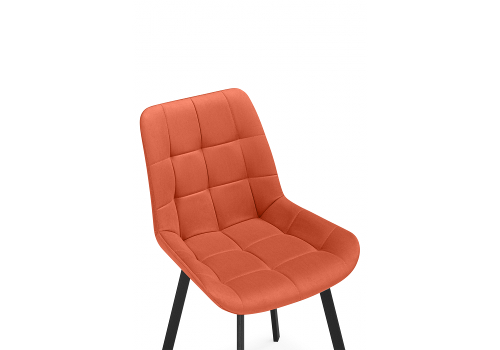 Стул на металлокаркасе Челси П терракотовый (zd 432) / черный