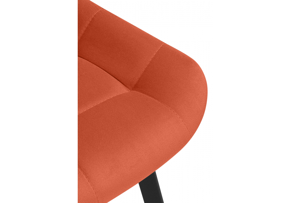 Стул на металлокаркасе Челси П терракотовый (zd 432) / черный
