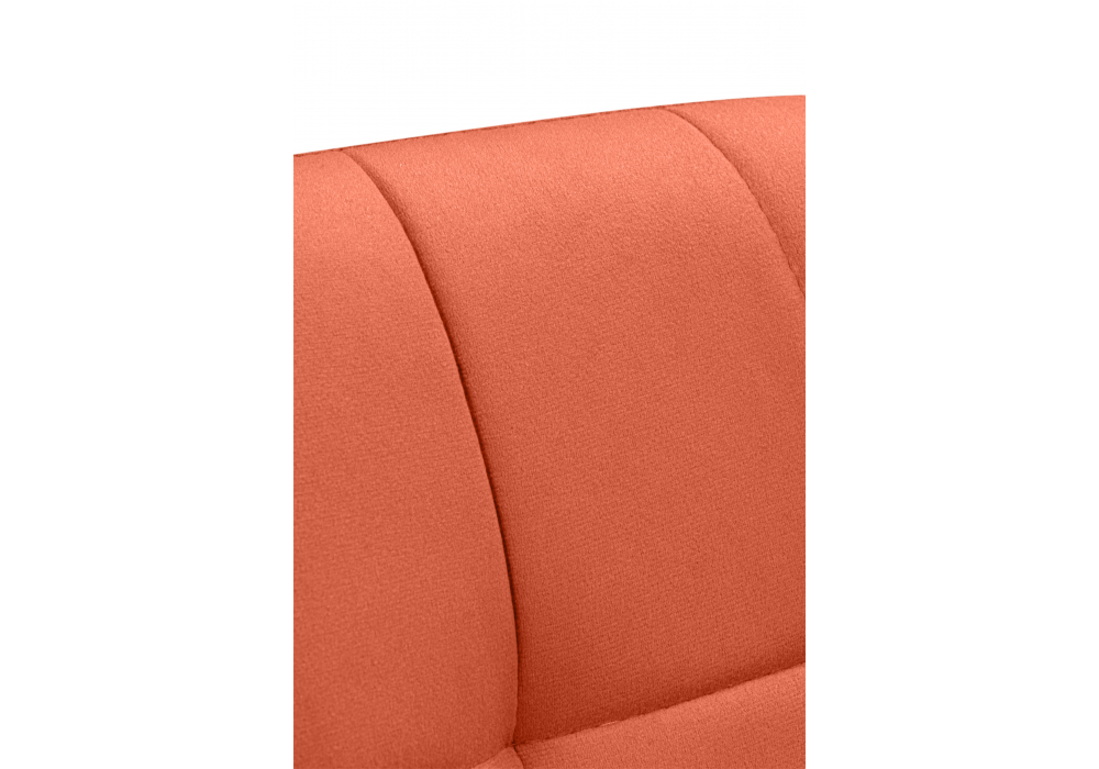 Стул на металлокаркасе Челси П терракотовый (zd 432) / черный