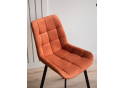 Стул на металлокаркасе Челси П терракотовый (zd 432) / черный