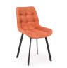 Стул на металлокаркасе Челси П терракотовый (zd 432) / черный