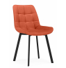 Стул на металлокаркасе Челси П терракотовый (zd 432) / черный