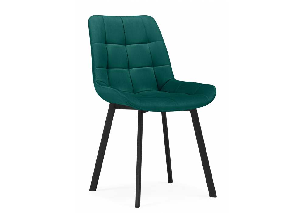 Стул на металлокаркасе Челси П зеленый (zd 667) / черный