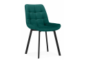 Стул на металлокаркасе Челси П зеленый (zd 667) / черный