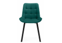 Стул на металлокаркасе Челси П зеленый (zd 667) / черный