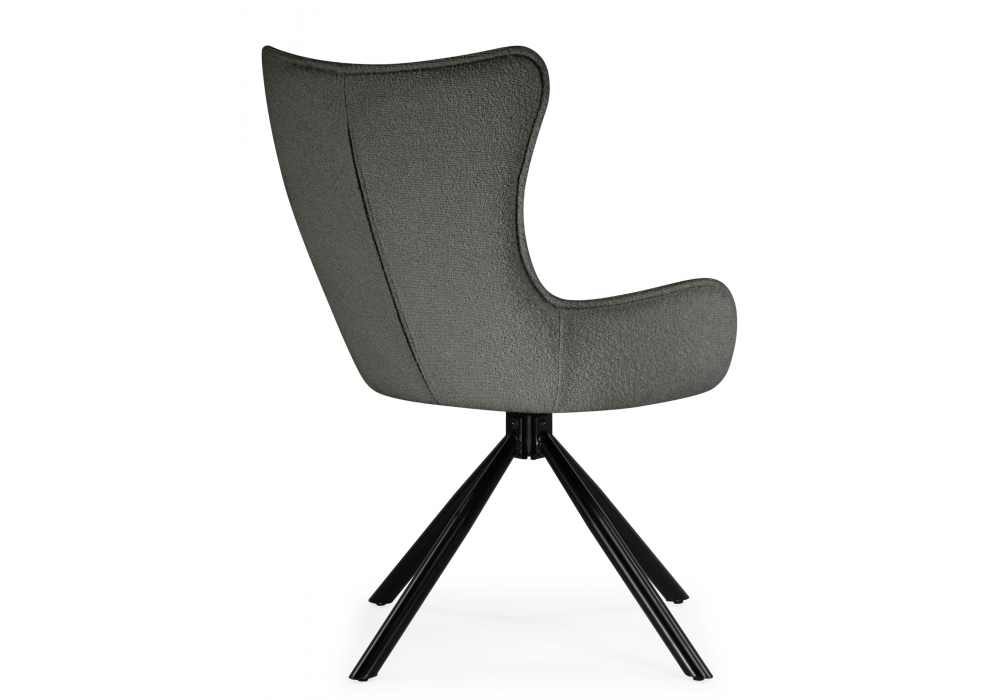 Стул на металлокаркасе Chicago light gray / black legs KD