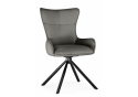 Стул на металлокаркасе Chicago light gray / black legs KD