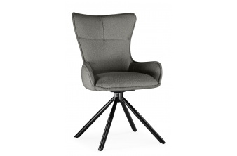 Стул на металлокаркасе Chicago light gray / black legs KD