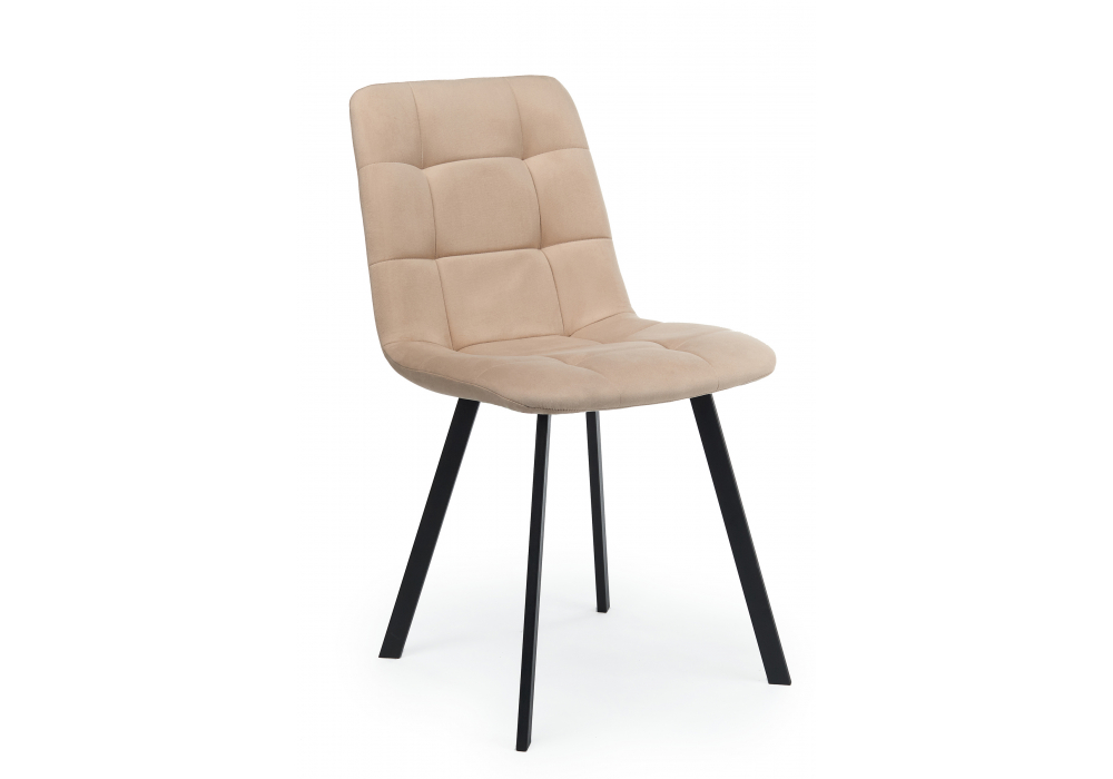 Стул на металлокаркасе Чилли бежевый / черный