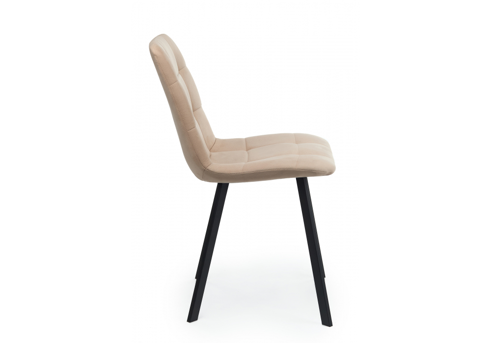 Стул на металлокаркасе Чилли бежевый / черный