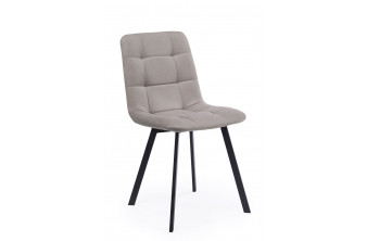 Стул на металлокаркасе Чилли латте / черный