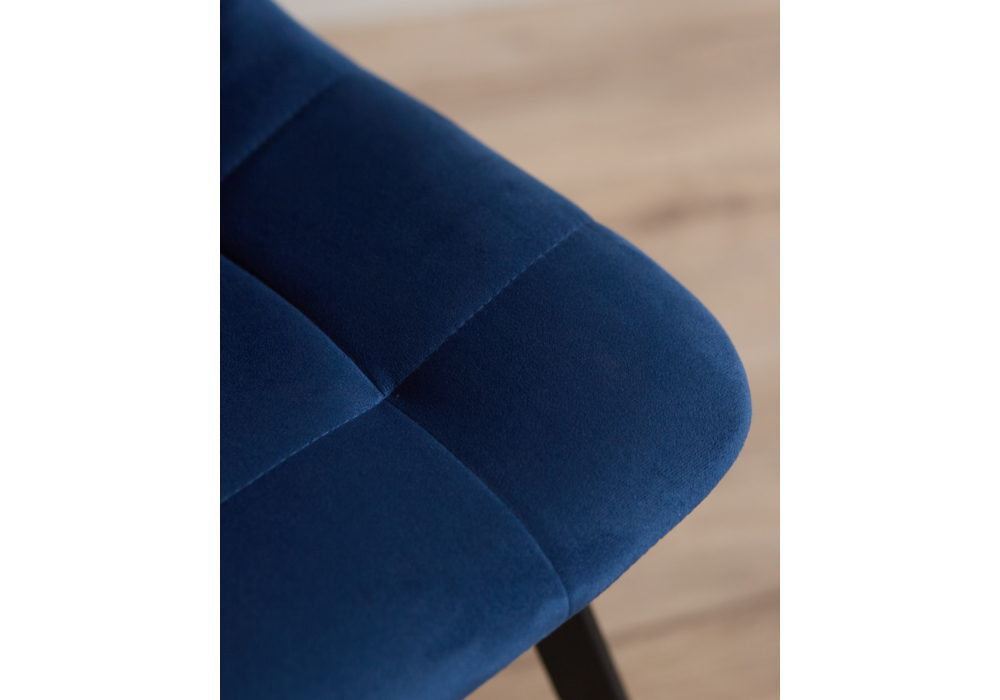 Стул на металлокаркасе Чилли синий / черный