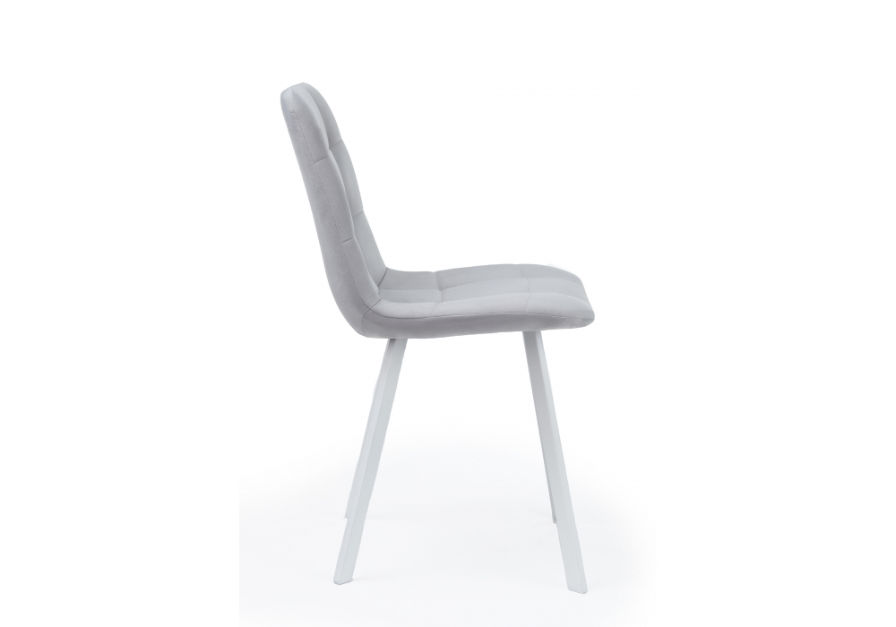Стул на металлокаркасе Чилли светло-серый / белый