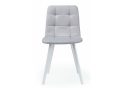 Стул на металлокаркасе Чилли светло-серый / белый