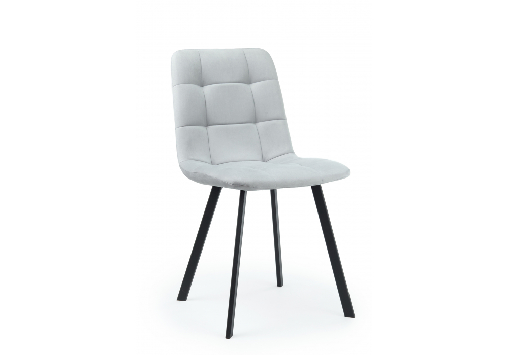 Стул на металлокаркасе Чилли светло-серый / черный