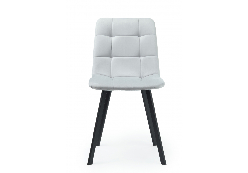 Стул на металлокаркасе Чилли светло-серый / черный