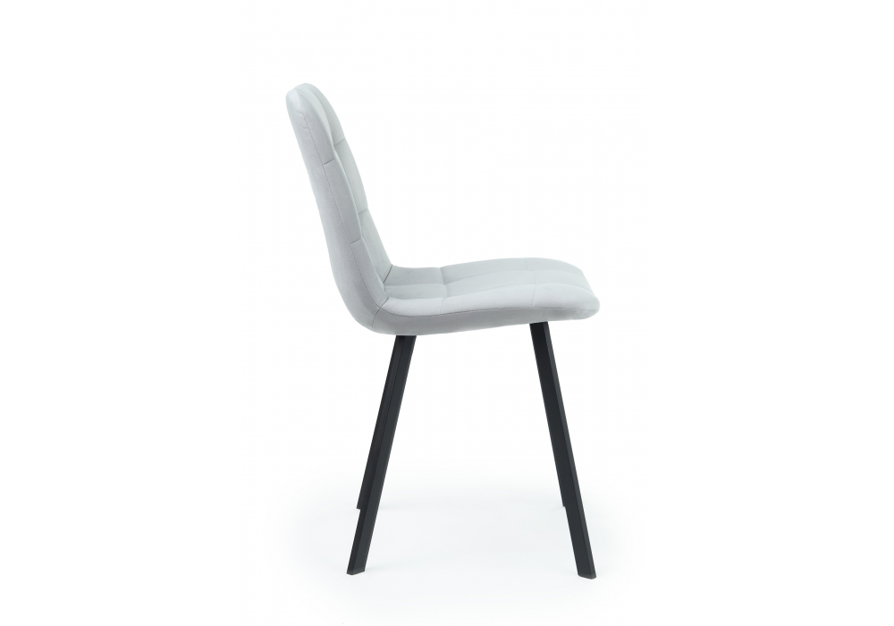 Стул на металлокаркасе Чилли светло-серый / черный