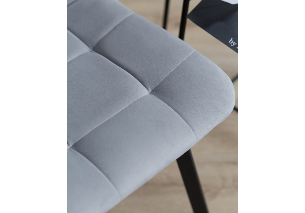 Стул на металлокаркасе Чилли светло-серый / черный