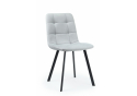 Стул на металлокаркасе Чилли светло-серый / черный
