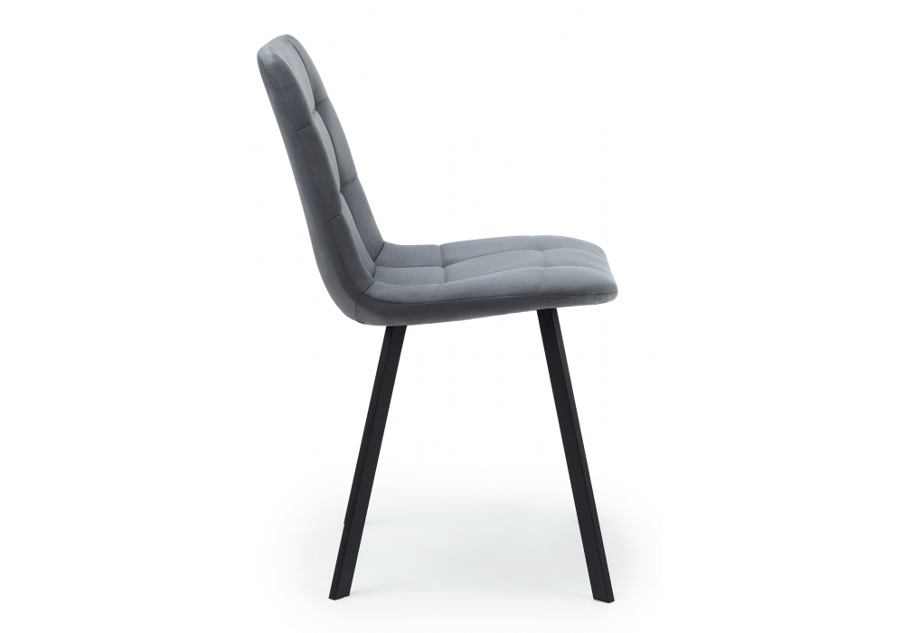 Стул на металлокаркасе Чилли темно-серый / черный