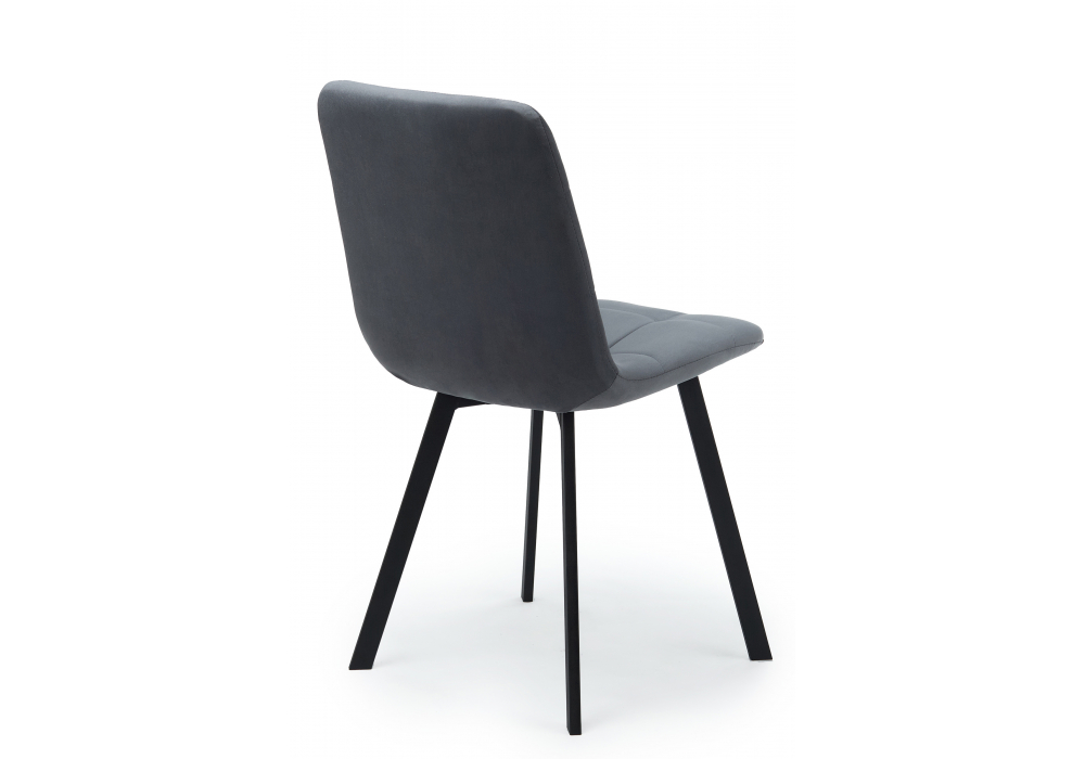 Стул на металлокаркасе Чилли темно-серый / черный