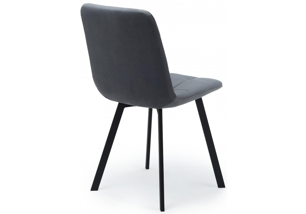 Стул на металлокаркасе Чилли темно-серый / черный