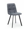 Стул на металлокаркасе Чилли темно-серый / черный