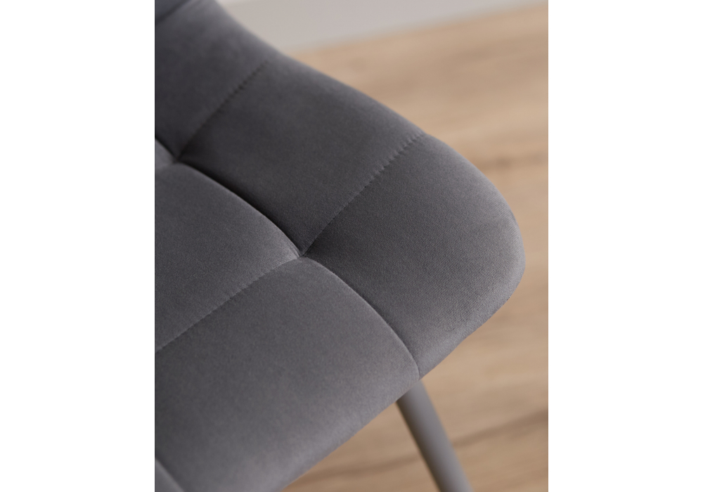 Стул на металлокаркасе Чилли темно-серый / серый