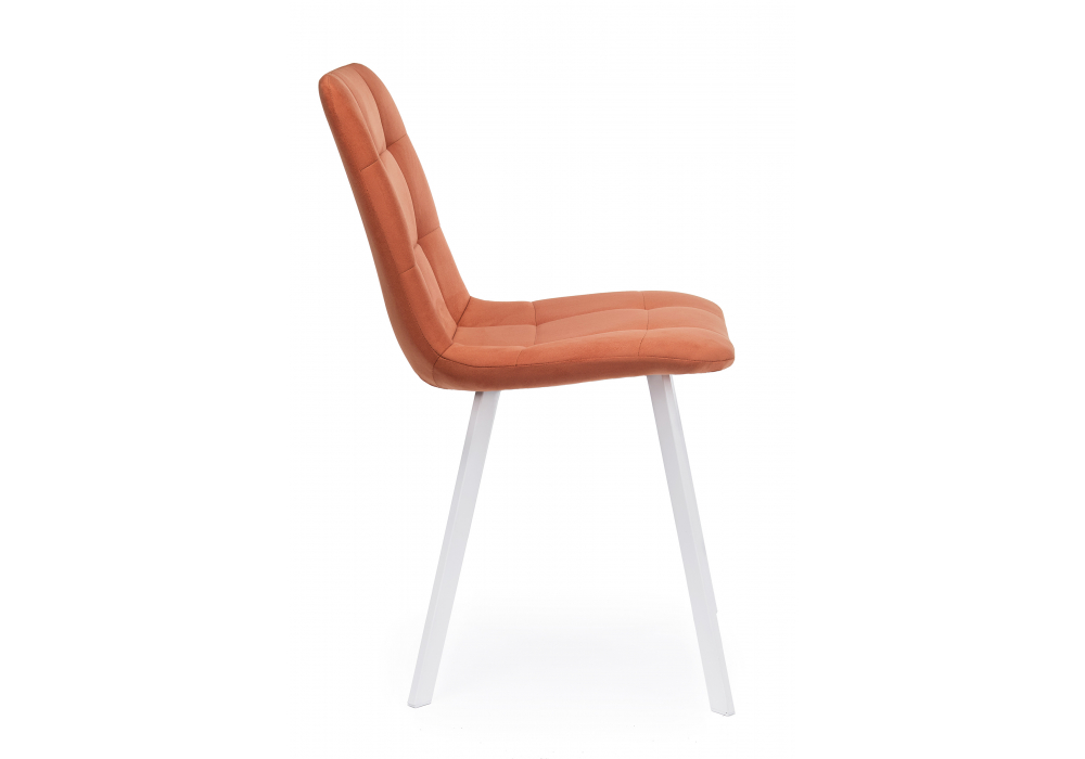 Стул на металлокаркасе Чилли терракотовый / белый