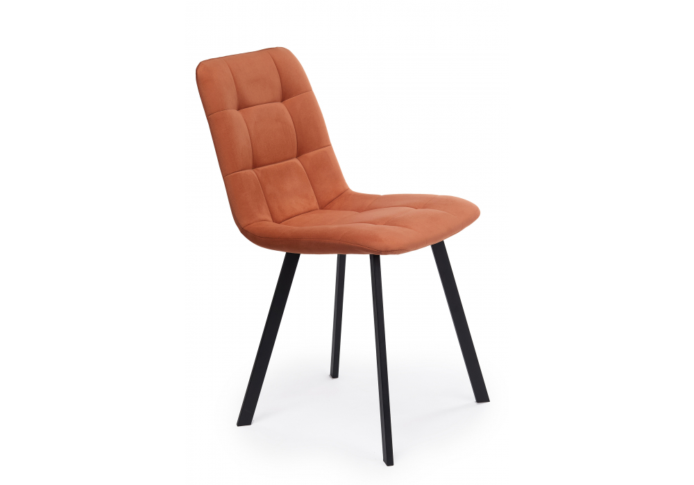 Стул на металлокаркасе Чилли терракотовый / черный