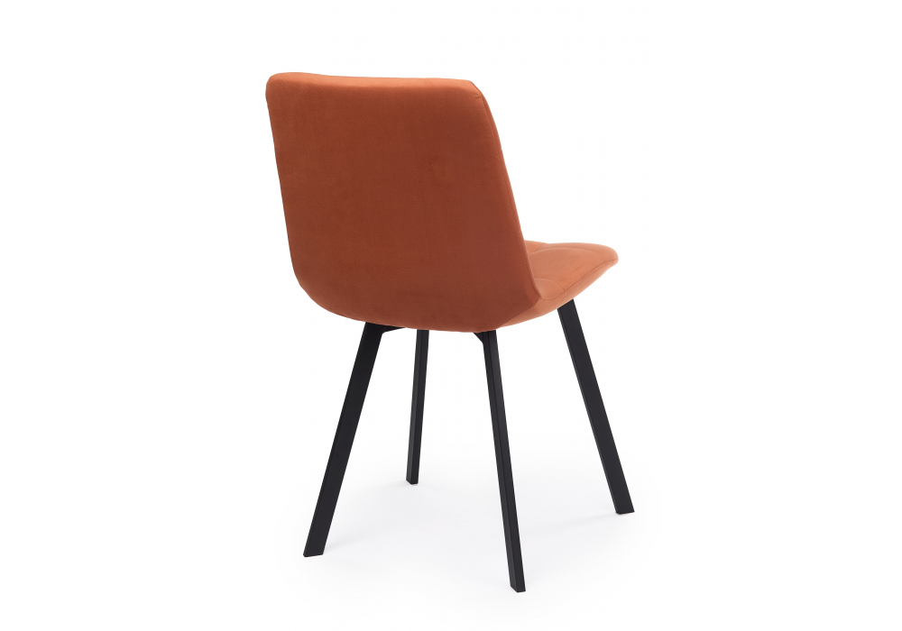 Стул на металлокаркасе Чилли терракотовый / черный