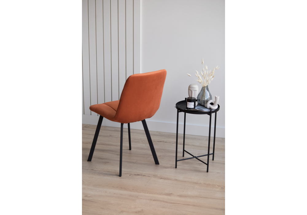 Стул на металлокаркасе Чилли терракотовый / черный