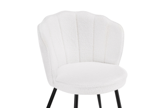 Барный стул Plato white fabric