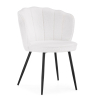 Стул на металлокаркасе Coral white / black