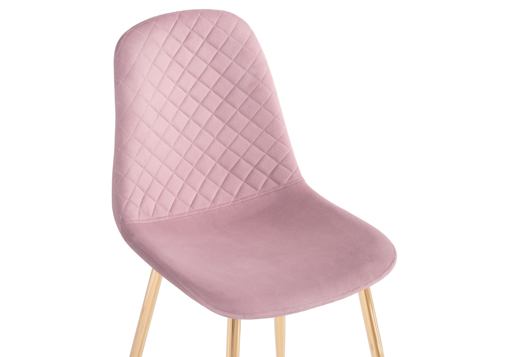 Стул на металлокаркасе Dabl light purple/ gold