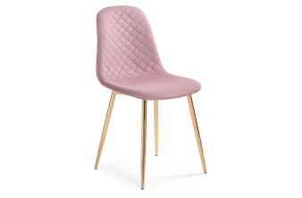 Стул на металлокаркасе Dabl light purple/ gold