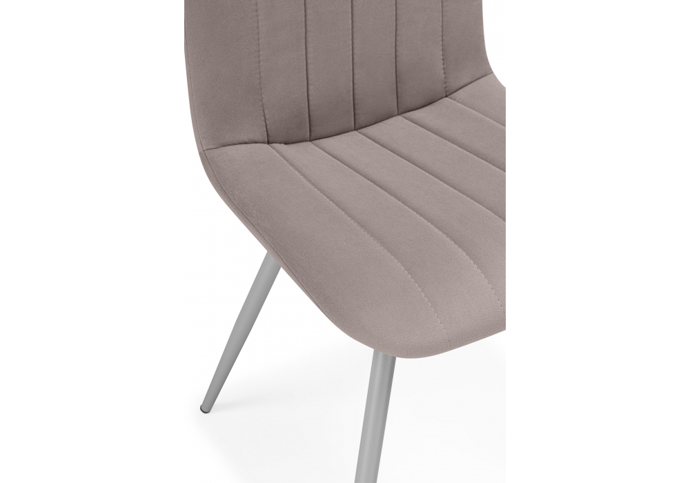 Стул на металлокаркасе Дани латте (zd 290) / серый