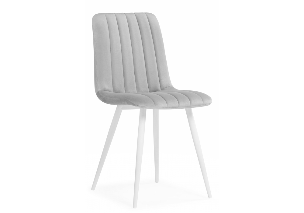 Стул на металлокаркасе Дани светло-серый (zd 960) / белый
