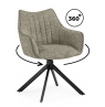 Стул на металлокаркасе Denever beige / black