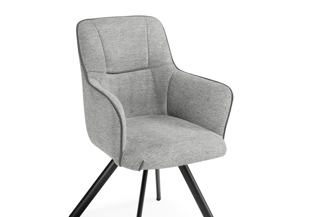 Стул на металлокаркасе Elis gray / dark gray / black