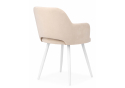 Стул на металлокаркасе Эолин 360 бежевый (glory 03) / белый