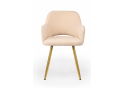 Стул на металлокаркасе Эолин 360 бежевый (glory 03) / золотой