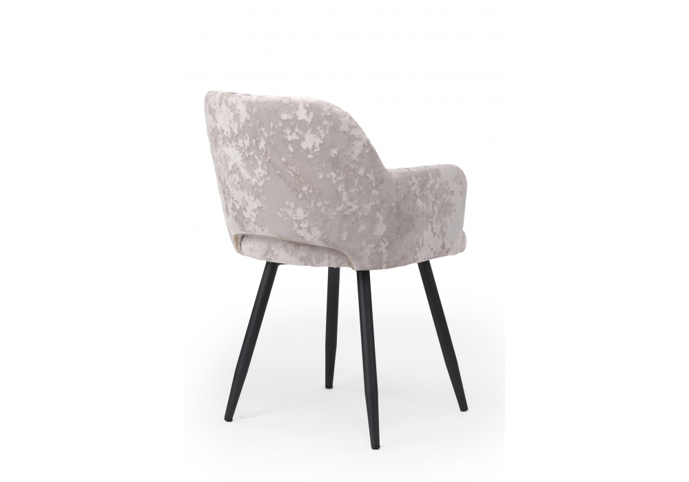 Стул на металлокаркасе Эолин 360 латте (simple 008) / черный