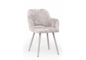 Стул на металлокаркасе Эолин 360 латте (simple 008) / серый