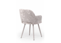 Стул на металлокаркасе Эолин 360 латте (simple 008) / серый