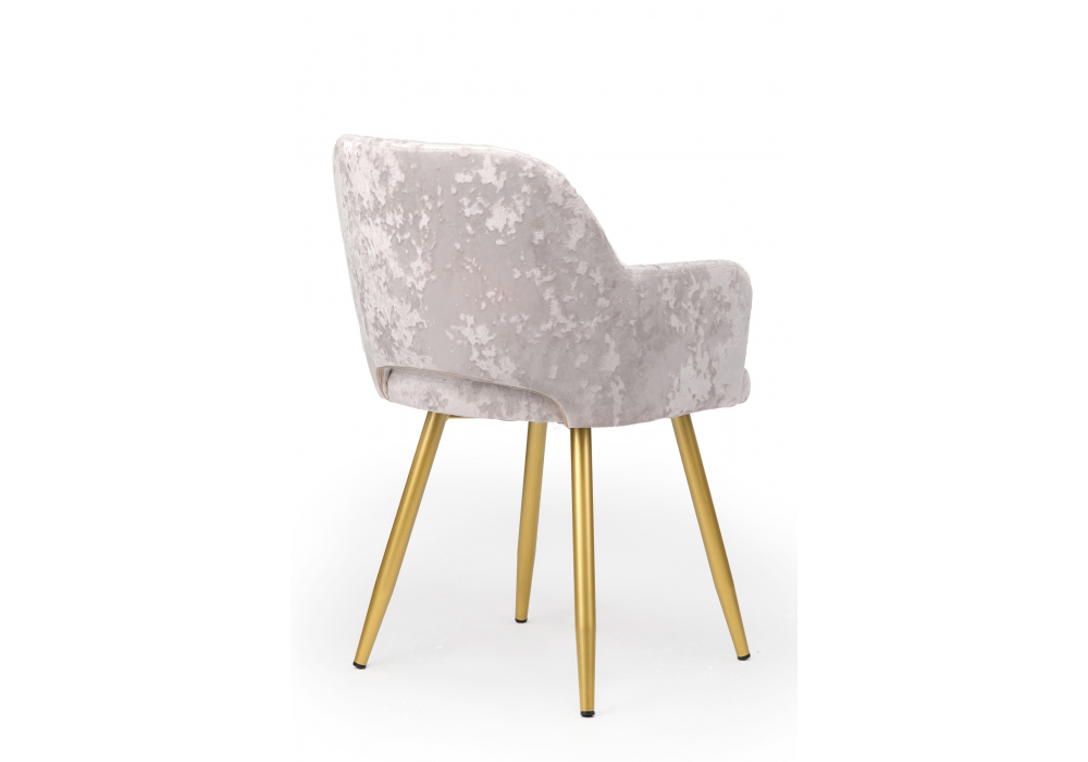 Стул на металлокаркасе Эолин 360 латте (simple 008) / золотой