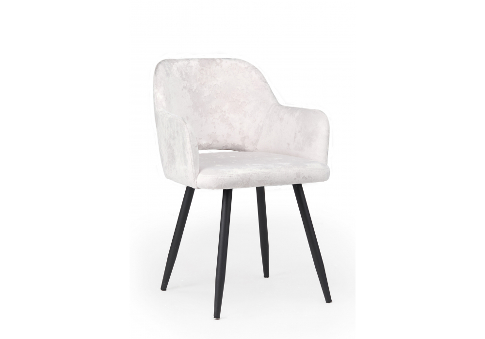 Стул на металлокаркасе Эолин 360 светло-бежевый (simple 011) / черный