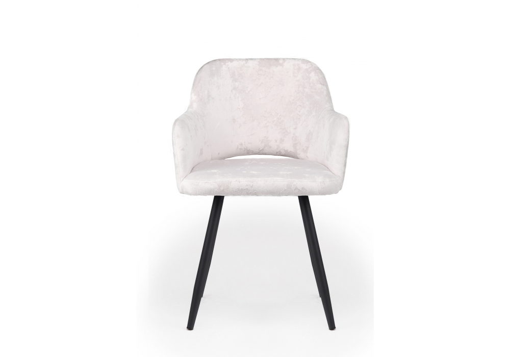 Стул на металлокаркасе Эолин 360 светло-бежевый (simple 011) / черный