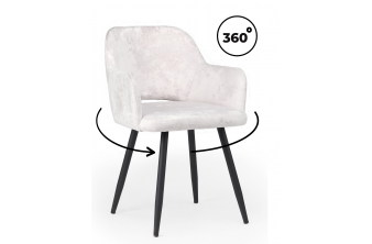 Стул на металлокаркасе Эолин 360 светло-бежевый (simple 011) / черный